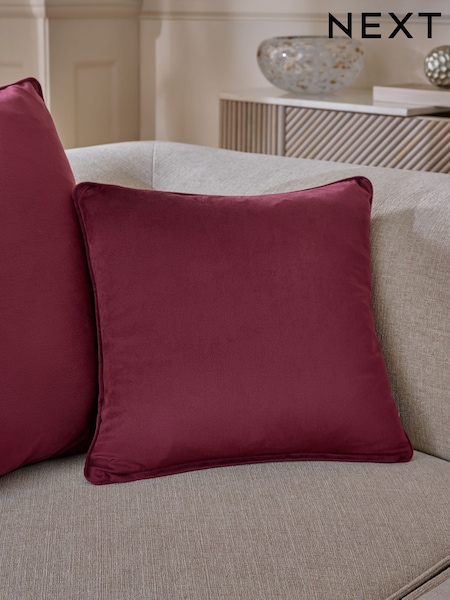 Plum Purple 43 x 43cm Matte Velvet Cushion (AR9813) | 34 QAR