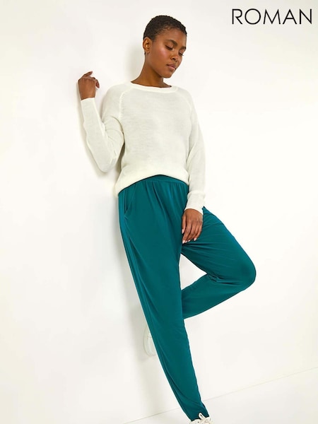 Roman Elastic Waist Straight Hareem Trousers (AR9918) | 50 €