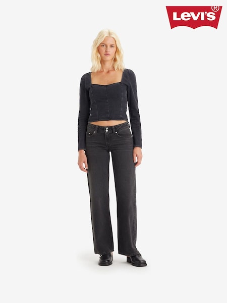 Levi's® Black 100% Cotton Superlow Loose Jeans (AT0239) | €100