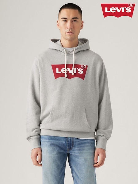 Levi's® Grey Standard Graphic 100% Cotton Hoodie (AT0260) | €85