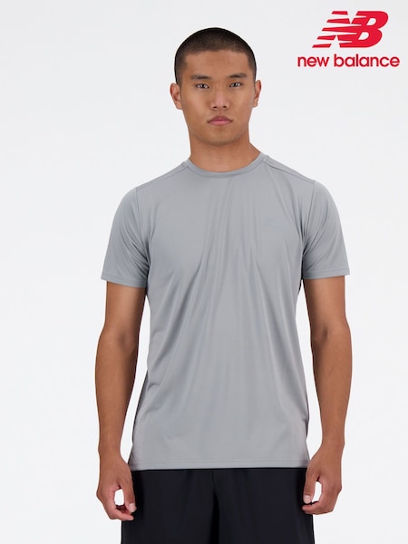 New Balance Grey Light Mens Sport Essentials T-Shirt (AT0430) | €42