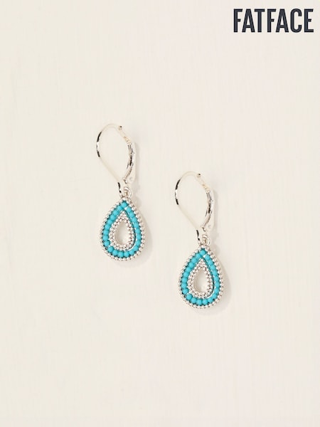 FatFace Silver Tone Teardrop Earrings (AT0431) | €13.50