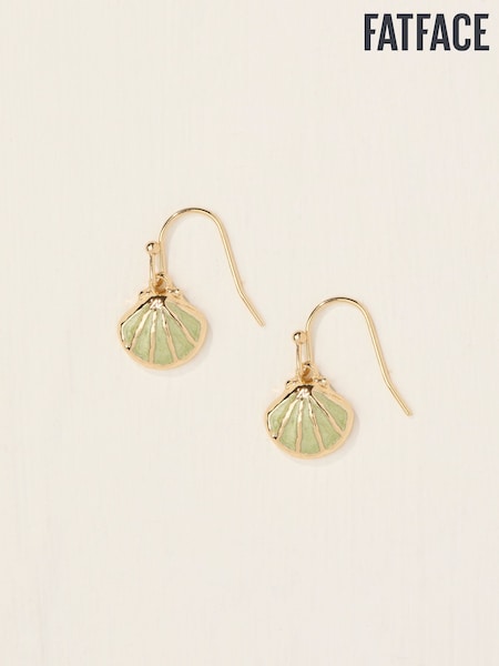 FatFace Enamel Shell Drop Earrings (AT0436) | kr220