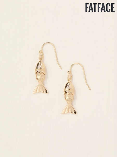 FatFace Fish Drop Earrings (AT0449) | ‏53‏₪