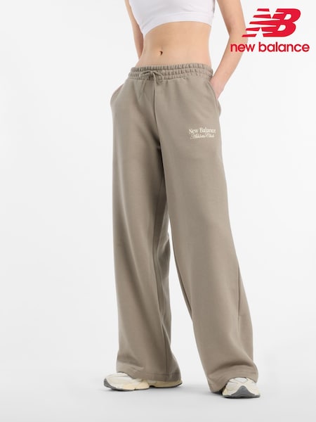 Khaki Vihreä - New Balance Womens Linear Heritage Wide Leg Joggers (AT0471) | €87