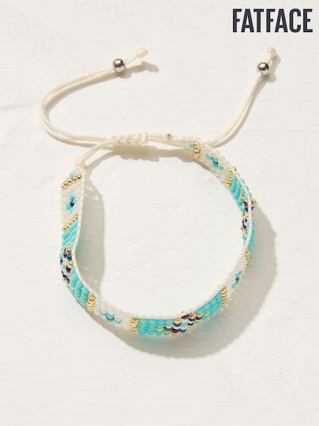 FatFace Turquoise Blue Woven Bracelet (AT0626) | €14