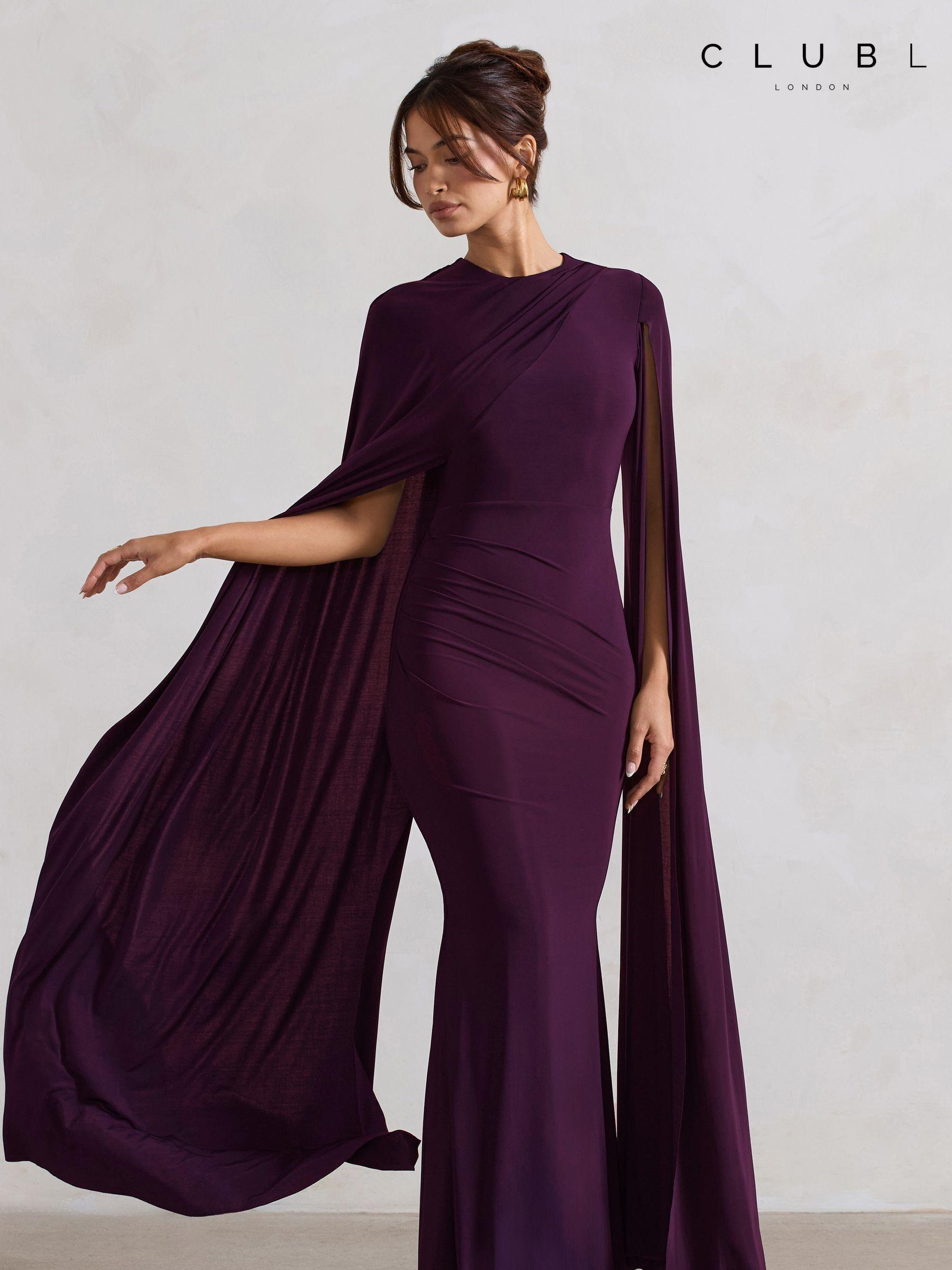 Purple club dresses shop