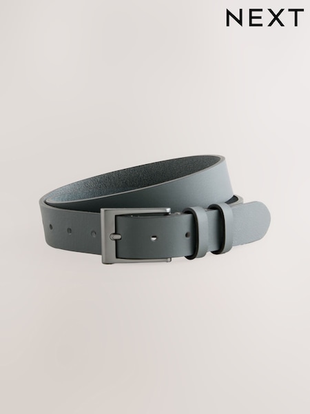 Szary - Leather Belt (AT0746) | 90 zł
