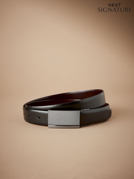 Black Signature Reversible Belt (AT0766) | LEI 169