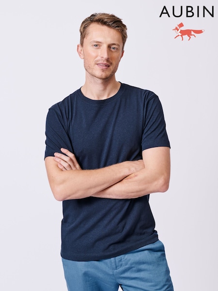 Aubin Hampton Cotton Linen T-Shirt (AT0856) | €60