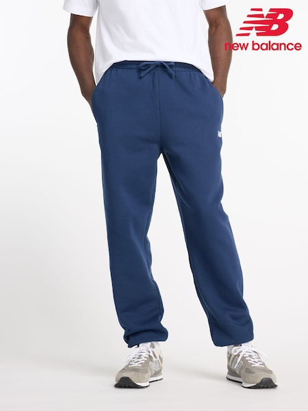 New Balance Navy Mens Essentials Fleece Joggers (AT0891) | €66
