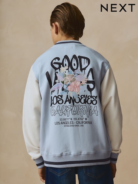 Blue Graphic Print Bomber Jacket (3-16yrs) (AT0907) | ₪105 - ₪138
