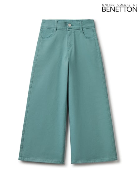 Benetton Girls Blue Wide Leg Sailor Trousers (AT1066) | ₪141
