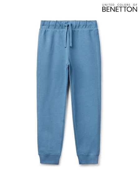 Benetton Boys Blue Drawstring 100% Cotton Joggers (AT1084) | 134 LEI
