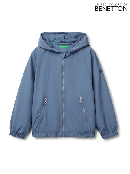 Benetton Boys Blue Long Sleeve Zip Up Jacket (AT1086) | ₪201