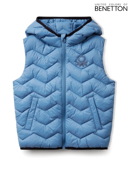 Μπλε - Benetton Younger Boys Puffer Gilet (AT1108) | € 49