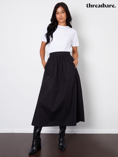 Threadbare Black Maxi Skirt with Pockets (AT1112) | BGN 97