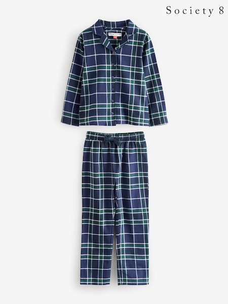 Society 8 Blue 100% Cotton Flannel Christmas Pyjamas (AT1157) | €13