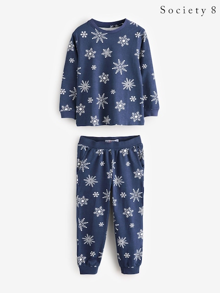 Society 8 Boys Snowflake Christmas Pyjamas (AT1178) | €18