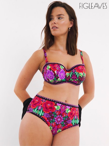 Figleaves Pink Frida Underwired Bandeau Bikini Top (AT1243) | €18.50