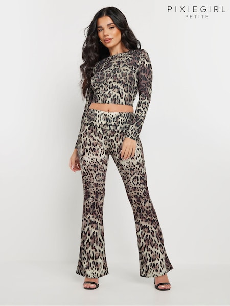 PixieGirl Petite Leopard Fold Leggings (AT1289) | ‏86 ر.س.‏