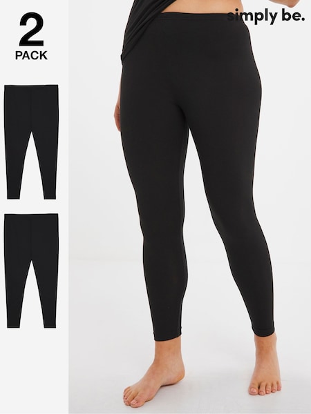 Simply Be Thermal Leggings 2 Pack (AT1315) | ‏201 ر.س.‏