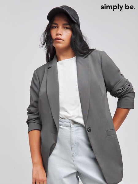 Simply Be Single Breasted Blazer (AT1351) | 328 LEI