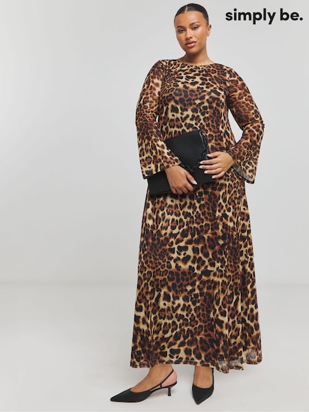 Simply Be Dry Mesh Long Sleeve Maxi Dress (AT1367) | 66 €