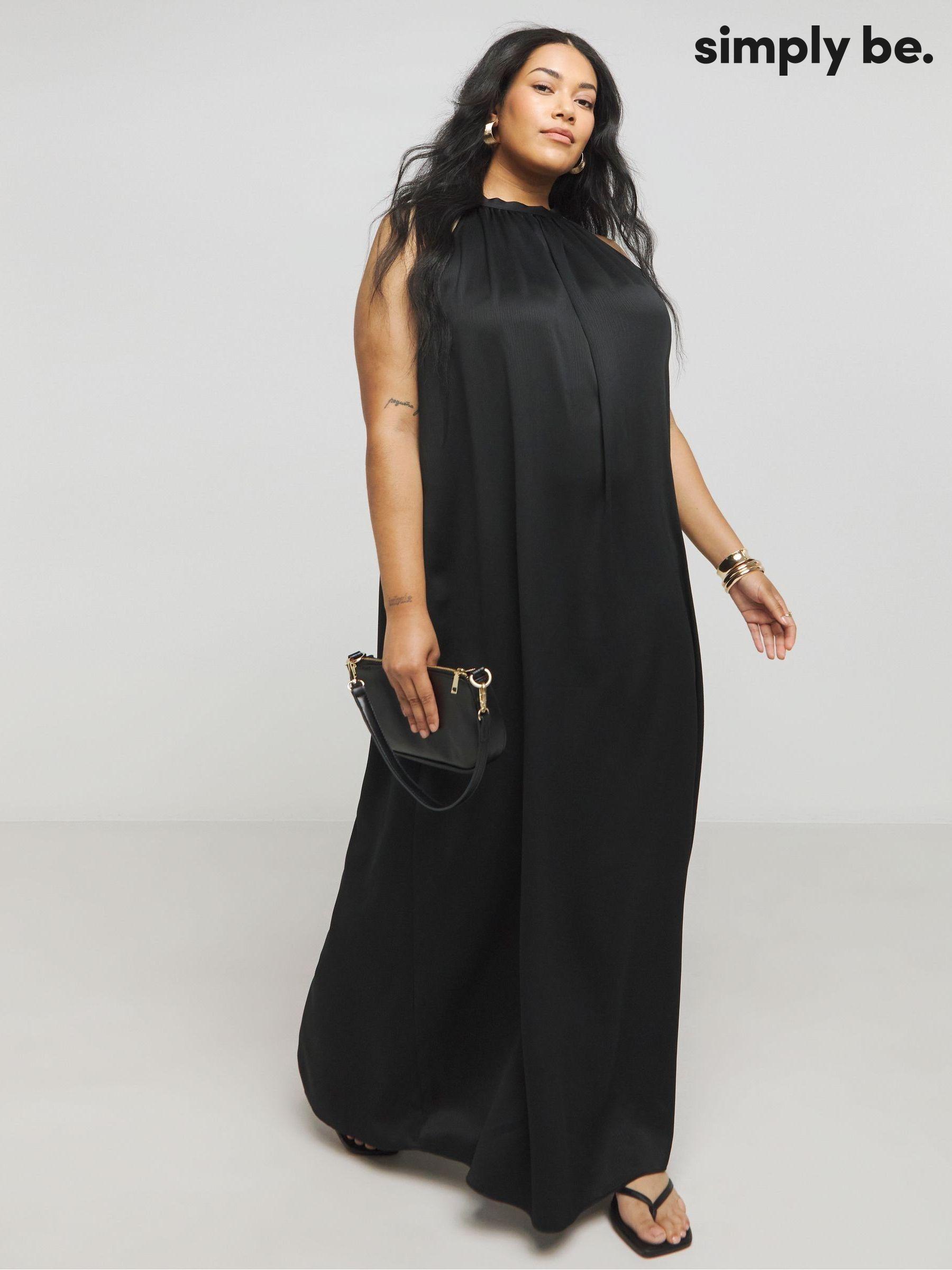 Simply be black maxi dress online