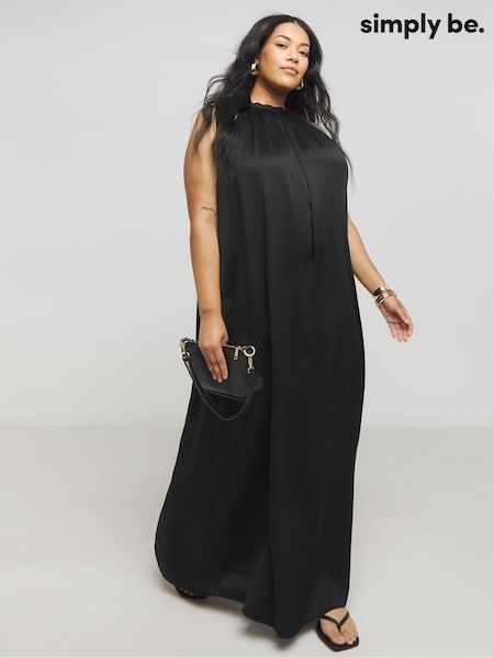 Simply Be Satin Halter Neck Dress (AT1370) | 70 €