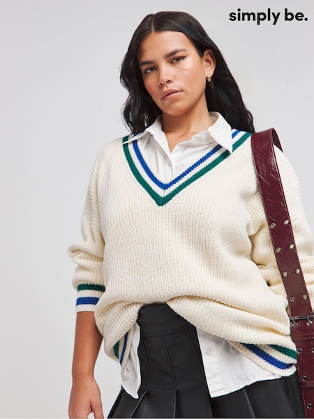 Simply Be V-Neck Tunic Jumper (AT1390) | 125 LEI