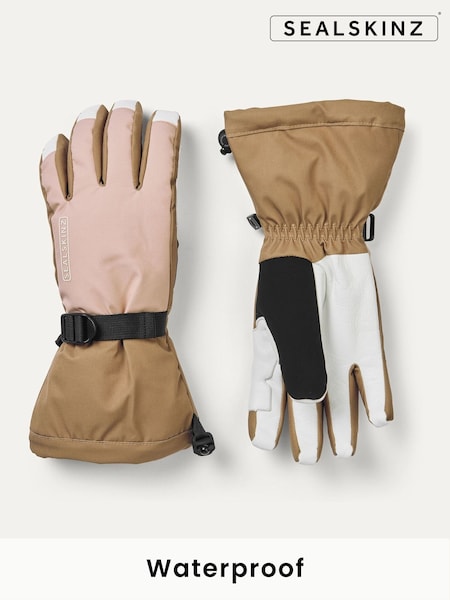 Rosa - Sealskinz Womens Fransham Waterproof Thermal Ski Gauntlet Gloves (AT1479) | 99 €