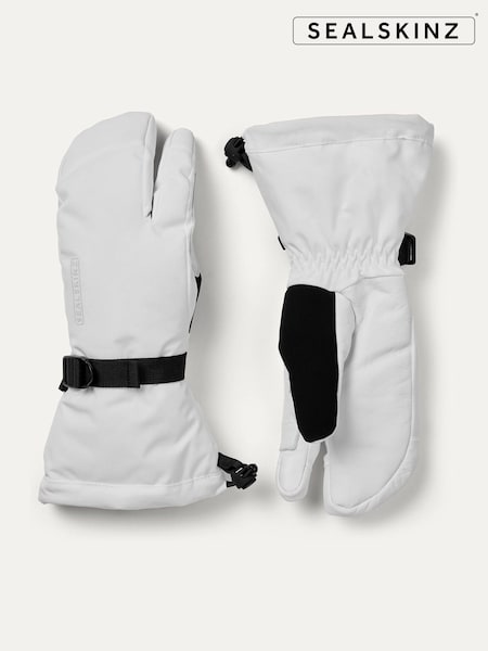 Vit - Sealskinz Womens Congham Waterproof Thermal Ski Split Finger Gloves (AT1480) | kr1 470