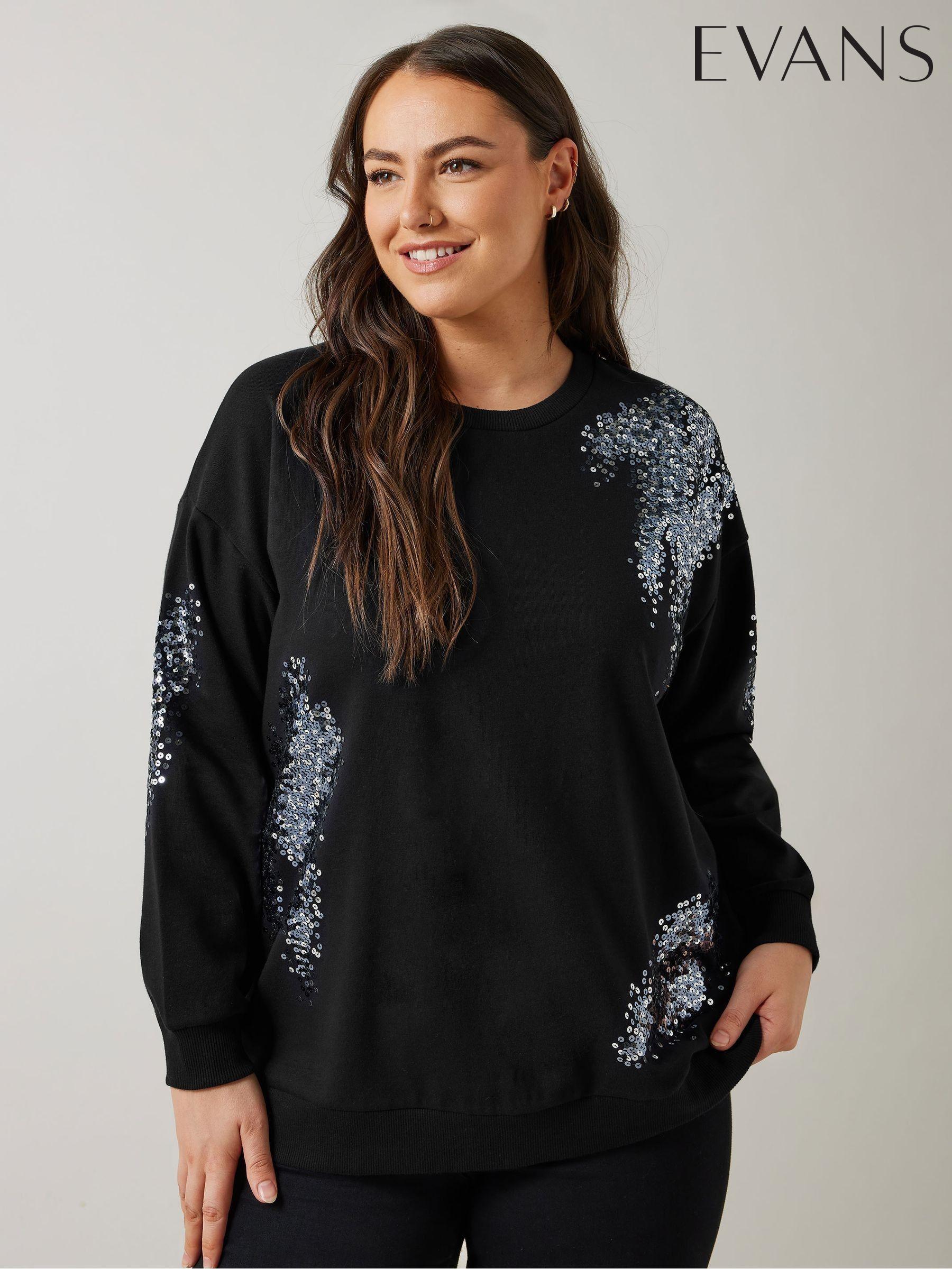 Evans sequin tops store