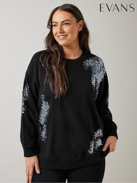 Evans Sequin Sweatshirt (AT1543) | €33