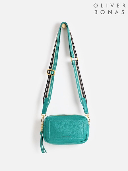 Oliver Bonas Green Large Simen Cross-Body Bag (AT1633) | €66