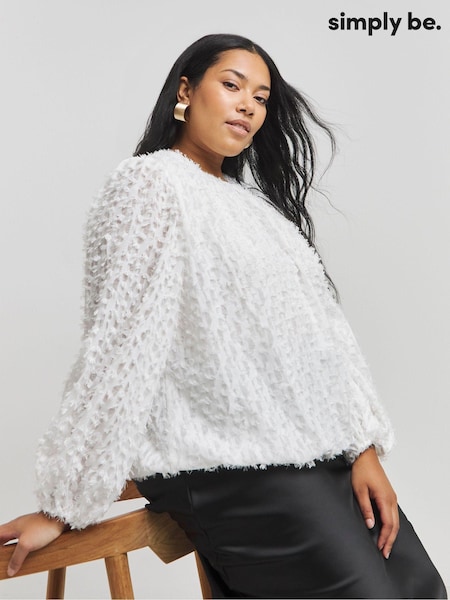 Simply Be Textured Fluffy Blouse (AT1666) | 48 €