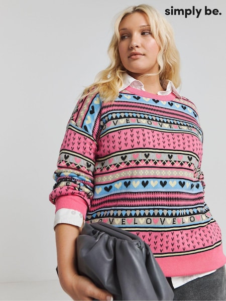 Simply Be Pink Jumper (AT1682) | €24