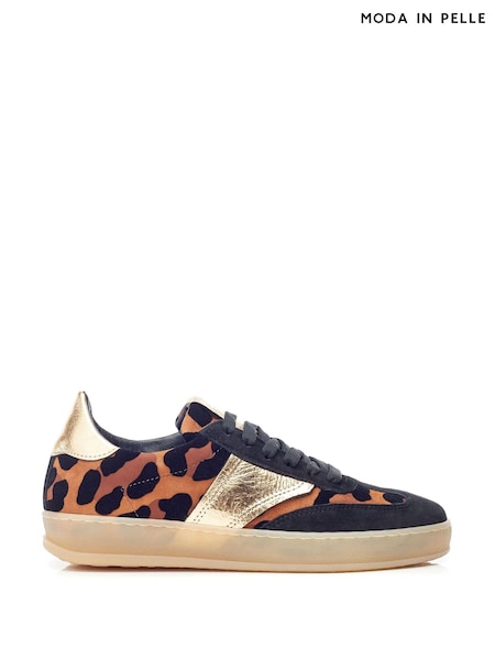 طبعات حيوانات - Moda in Pelle Bennet Feature Material Gum Sole Trainers (AT1868) | ‏37 ر.ع.‏
