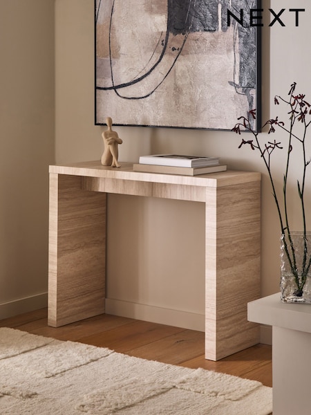 Light Marble Effect Console Table (AT1952) | €185