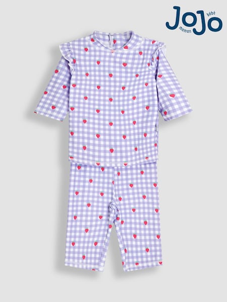 JoJo Maman Bébé Gingham 2-Piece Sun Protection Suit (AT1969) | €40 - €43