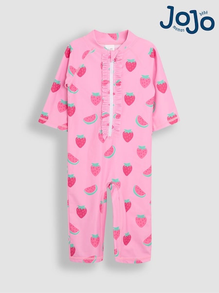 JoJo Maman Bébé Multi Strawberry Sun Protection Suit (AT1981) | kr343 - kr371