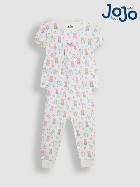 JoJo Maman Bébé Cream Peppa Pig Jersey Pyjamas (AT1989) | €37