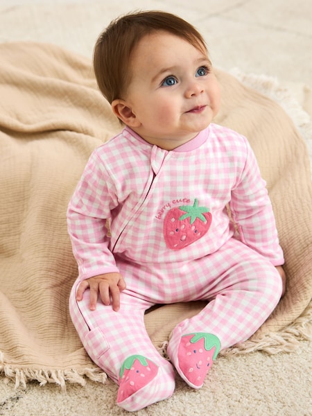 JoJo Maman Bébé Footed Appliqué Zip Sleepsuit (AT2002) | 34 €