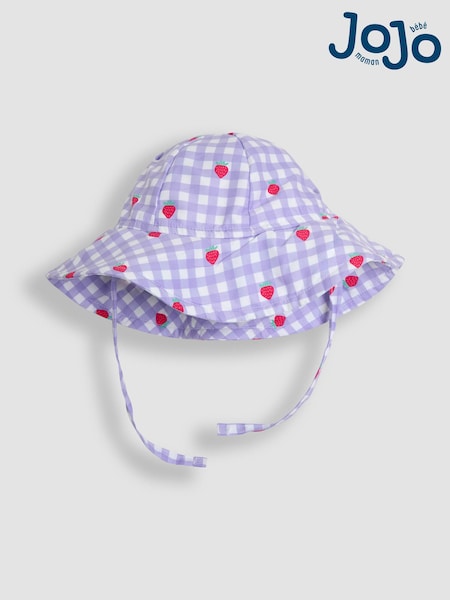 JoJo Maman Bébé Gingham Floppy Sun Hat (AT2011) | €22 - €26