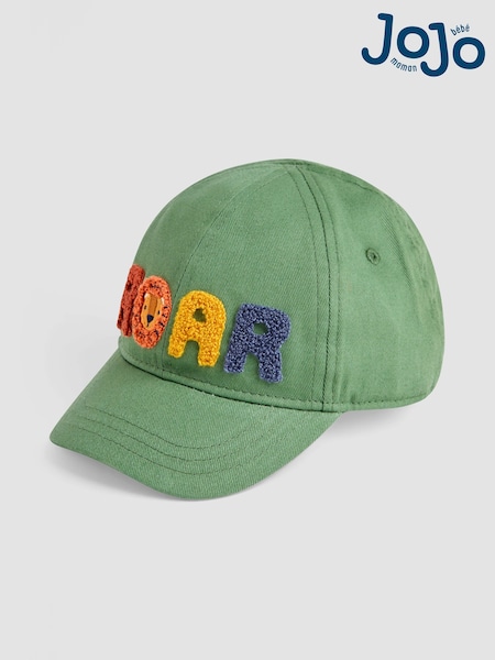 JoJo Maman Bébé Khaki Appliqué Cap (AT2051) | €24