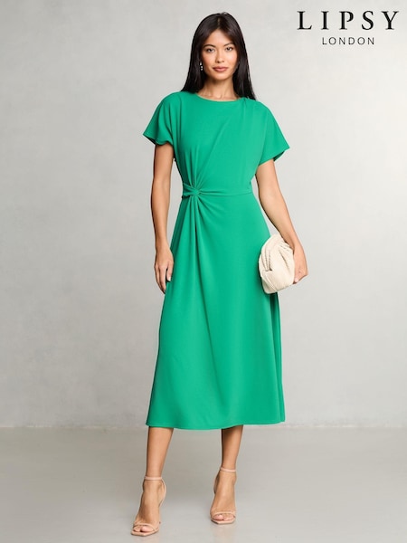 Verde - Lipsy Knot Side Midi Dress (AT2185) | 69 €