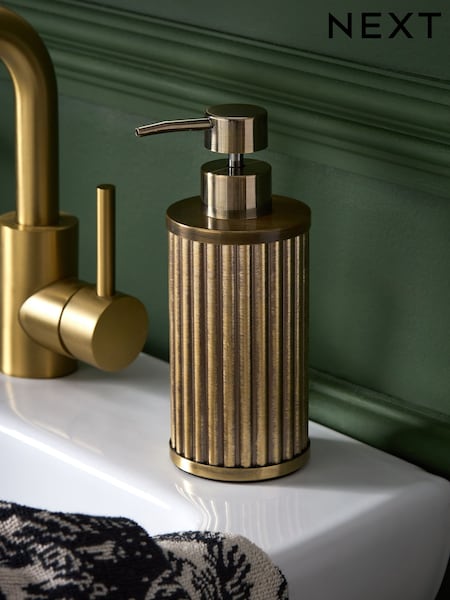 Gold Rib Soap Dispenser (AT2198) | $24