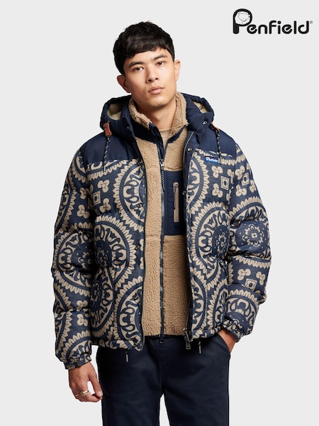 Penfield Blue Mens Jacquard Bowerbridge Jacket (AT2274) | R$ 2,470