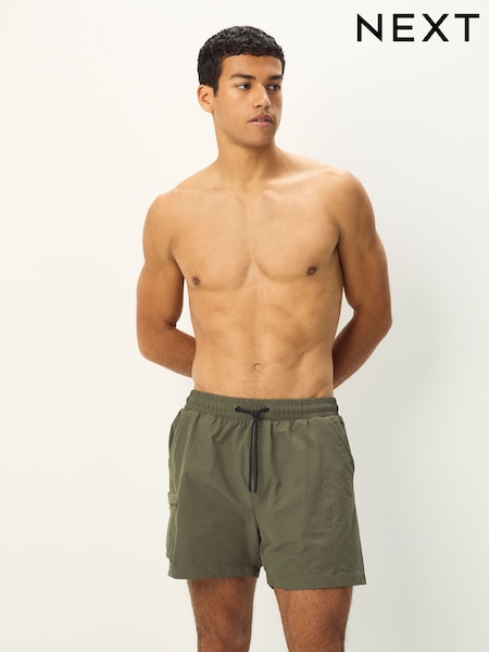 Khaki/Green Fashion Cargo Swim Shorts (AT2285) | €35